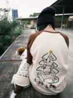 Pawfect pets*Dogkuma 狗狗樹拼接棒球T恤親子裝