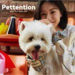 Pettention 寵物親子藍格紋領巾+髮圈禮盒