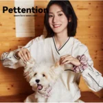 Pettention 寵物親子粉格紋領巾+髮圈禮盒：圖片 3