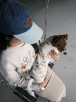 Pawfect pets*Dogkuma 醜塗鴉大學T 寵物親子裝：圖片 4
