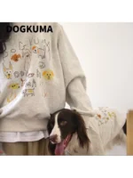 Pawfect pets*Dogkuma 醜塗鴉大學T 寵物親子裝：圖片 6