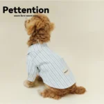 Pettention 寵物夏日藍條紋薄襯衫 - Image 3