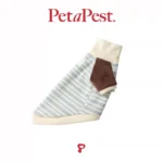 Pawfect pets *Petapest 藍條紋毛絨拼接高領針織衫：圖片 3