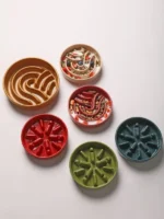 正品 Pehom 寵物陶瓷慢食碗「光」✨ ＆「浪」🌊 - Image 6