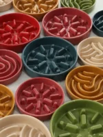 正品 Pehom 寵物陶瓷慢食碗「光」✨ ＆「浪」🌊 - Image 9