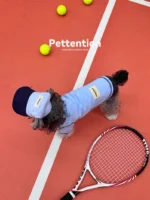 Pettention*pawfect pets 寵物藍色撞色T恤：圖片 9