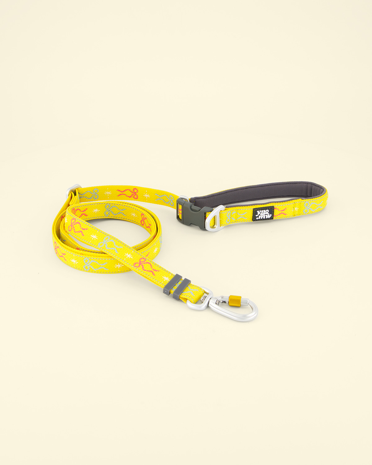 IMG_1966 Yellomellow 日常輕量長牽繩-黃蝴蝶結 Ribbon Wish Yellow - Image 1